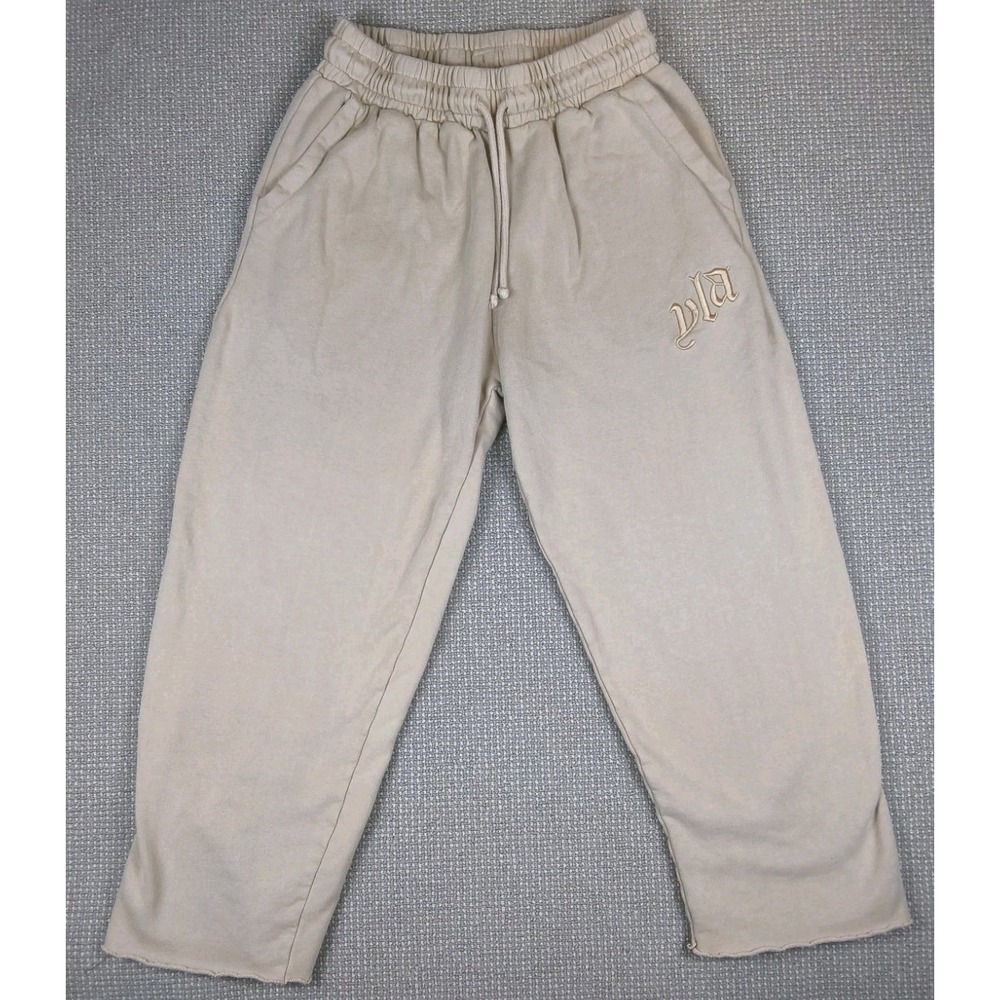 YoungLA Men's Sweatpants Joggers Taupe Beige Size Medium